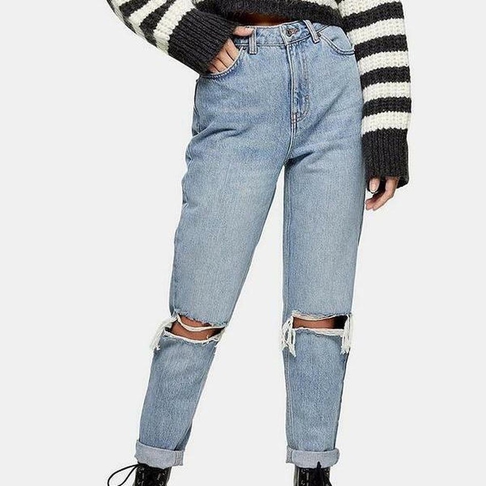 Topshop High Waisted Mom Jeans